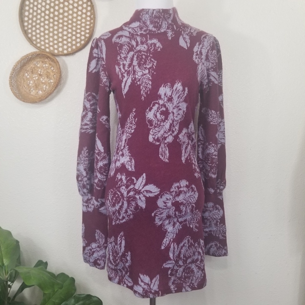 Free People poet sleeve sweater dress S